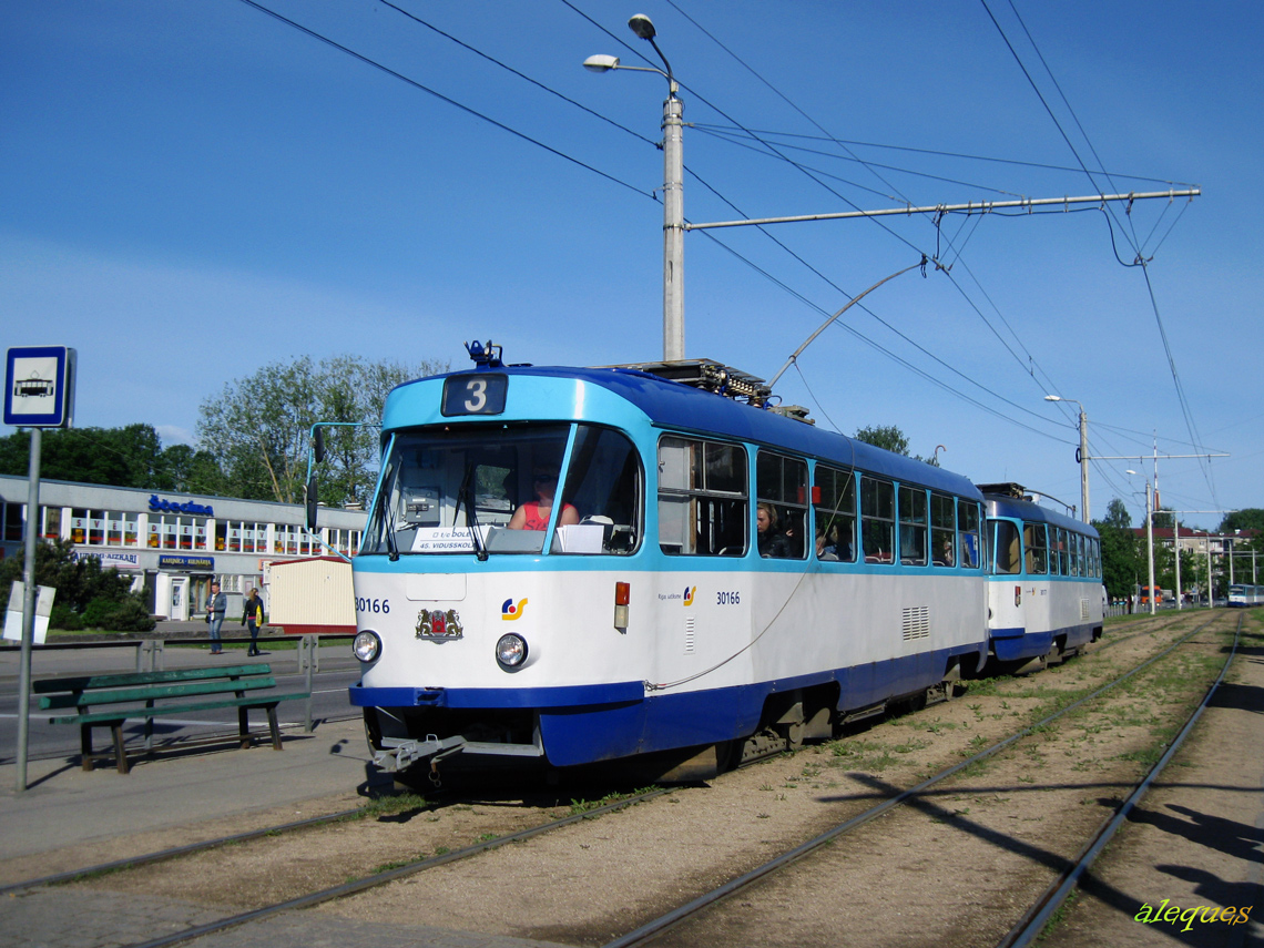 Рига, Tatra T3A № 30166