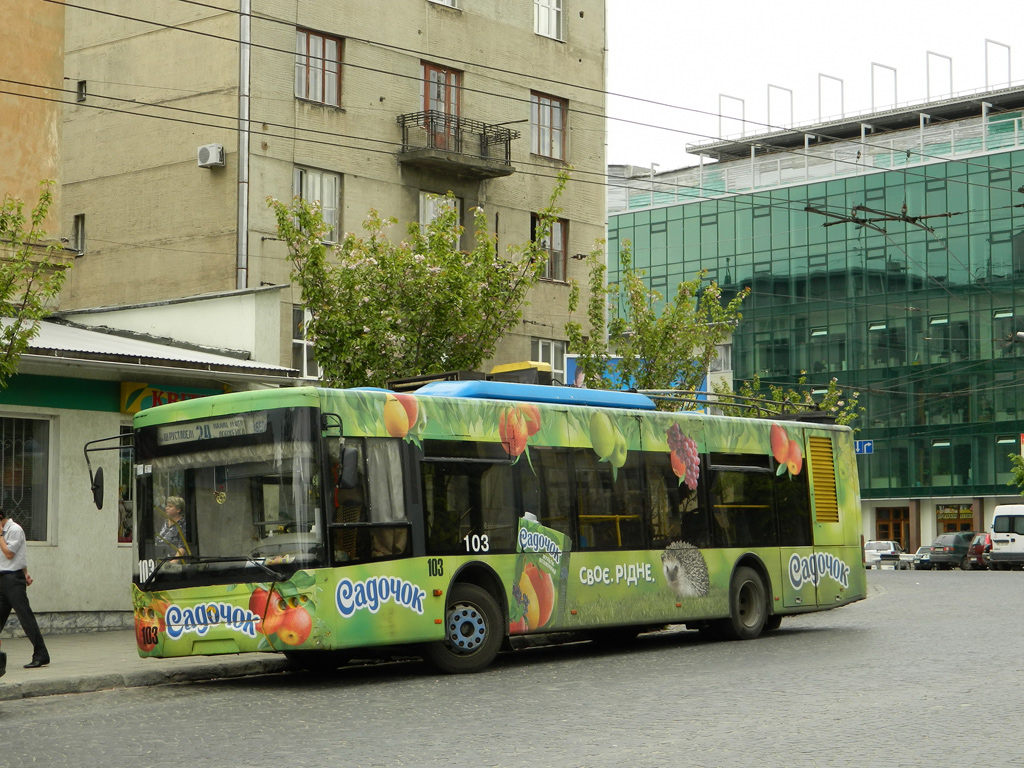 Львов, ЛАЗ E183D1 № 103