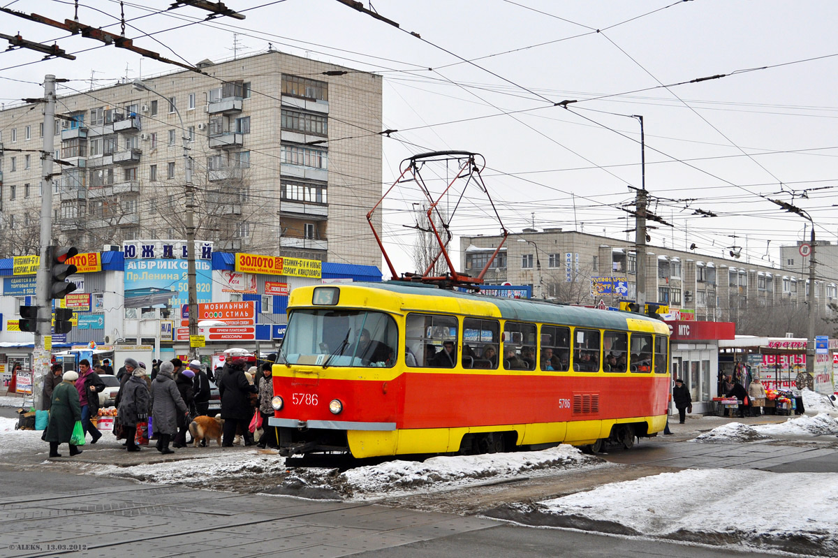Волгоград, Tatra T3SU (двухдверная) № 5786