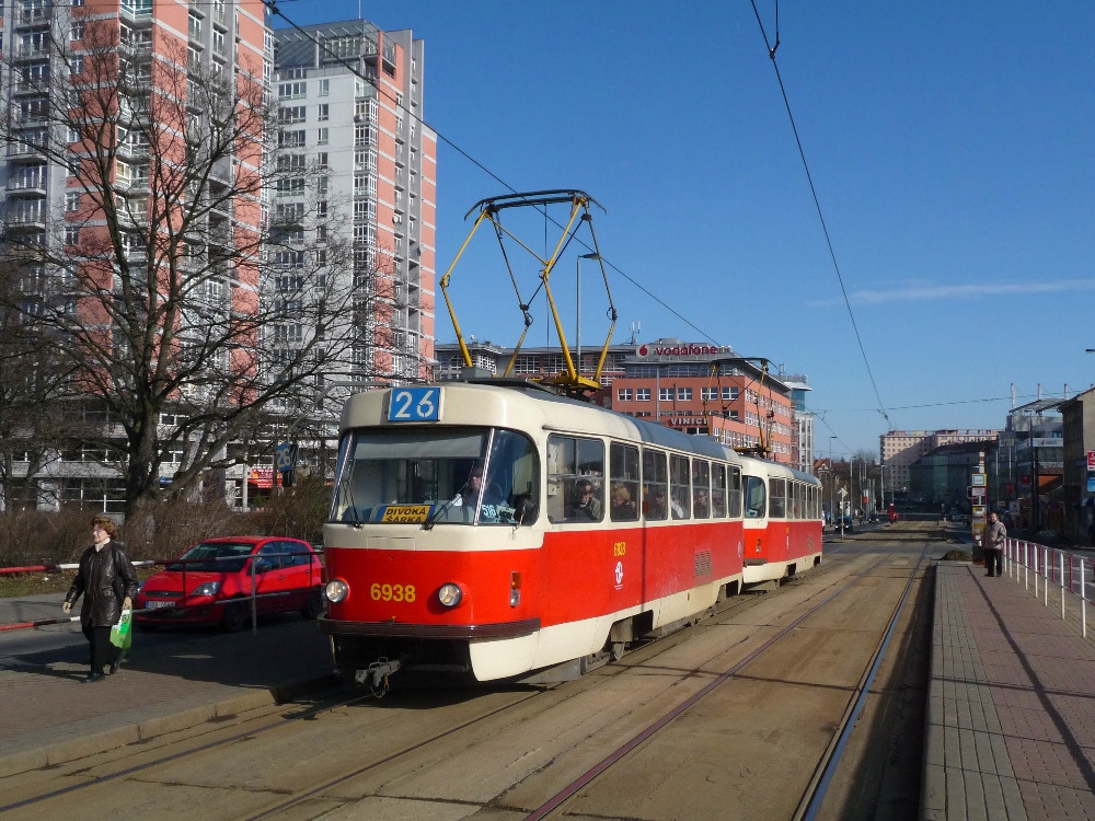 Прага, Tatra T3 № 6938