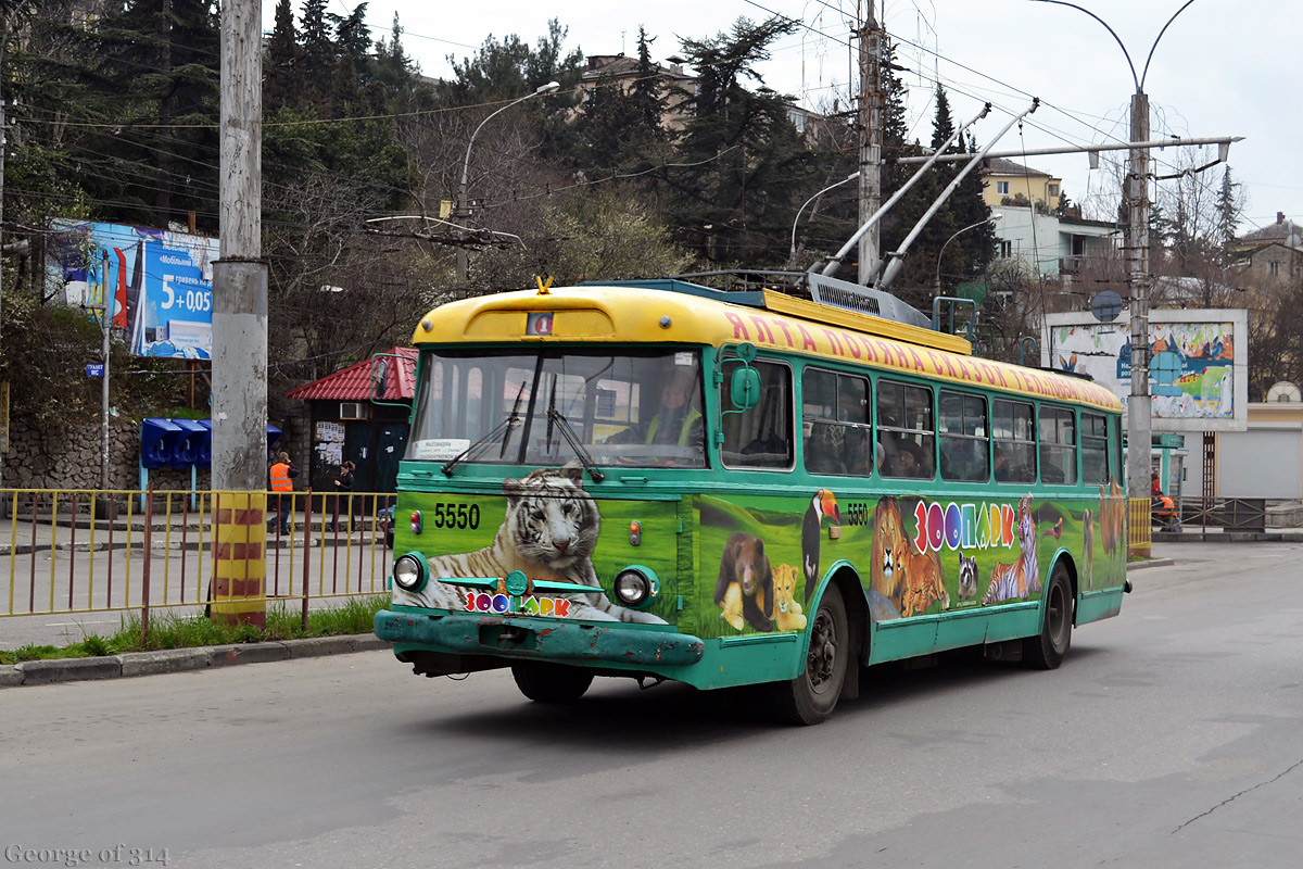 Крымский троллейбус, Škoda 9Tr21 № 5550