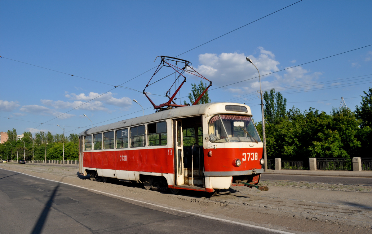 Donyeck, Tatra T3SU (2-door) — 3738