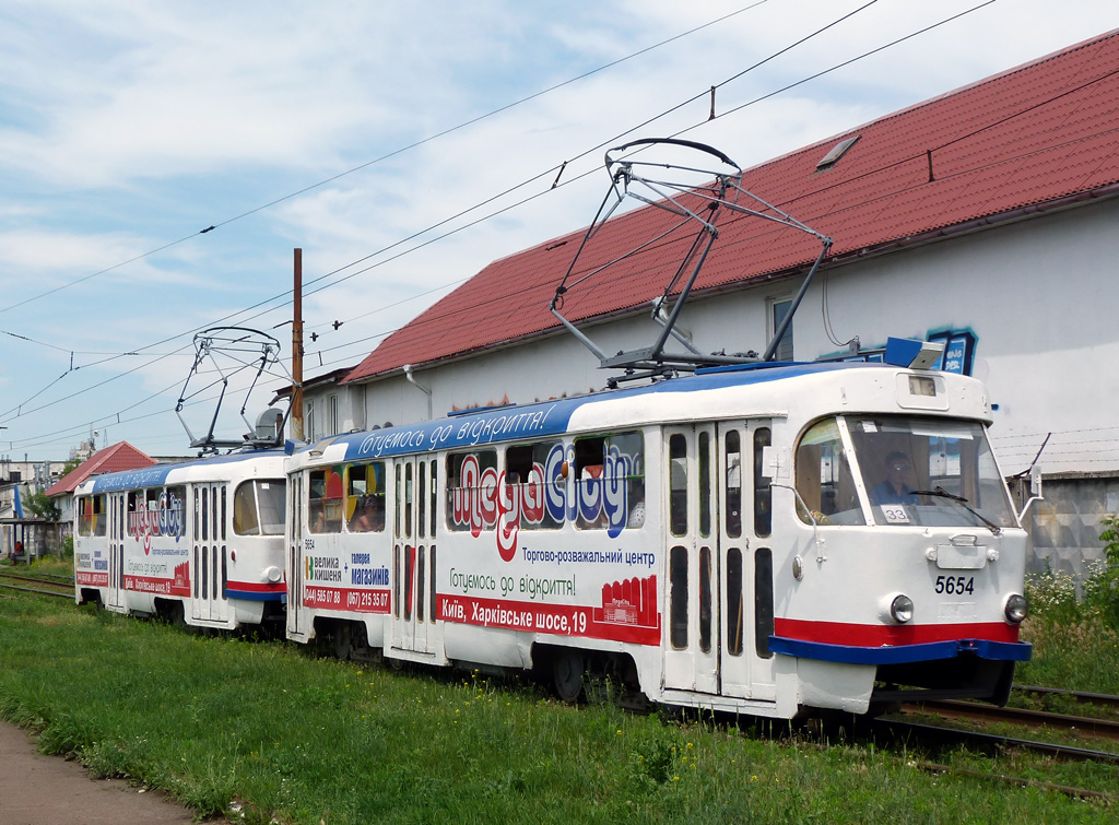 Киев, Tatra T3SU № 5654