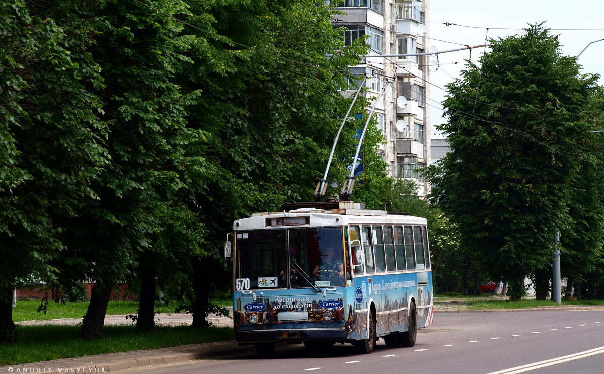 Львов, Škoda 14Tr89/6 № 570