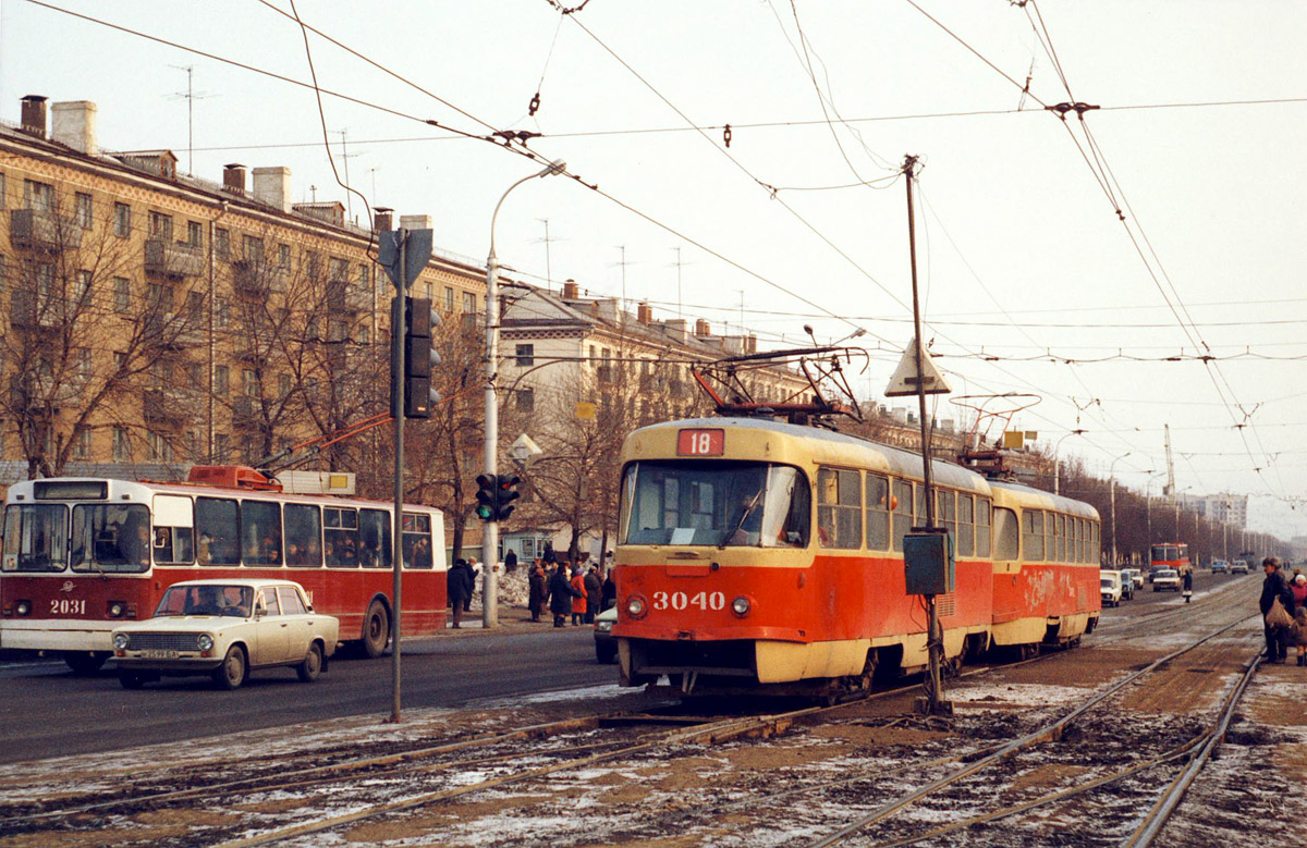 Уфа, Tatra T3SU № 3040; Уфа — Закрытые трамвайные линии; Уфа — Исторические фотографии