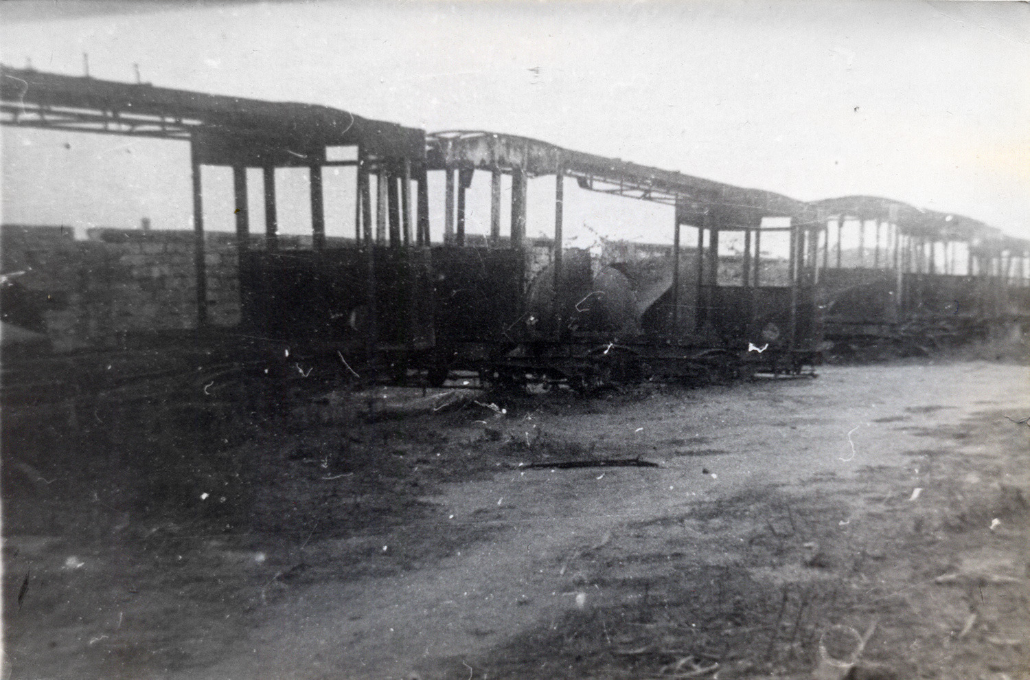 Oděsa — Old Photos: Tramway; Oděsa — Tramway Depot #2