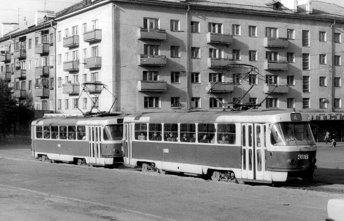 Уфа, Tatra T3SU (двухдверная) № 3118; Уфа — Исторические фотографии