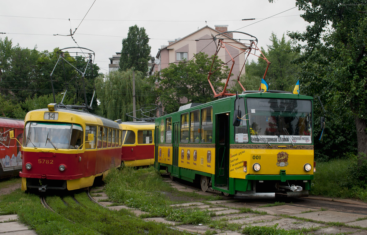 Киев, Tatra T3SU № 5782; Киев, Tatra T6B5SU № 001