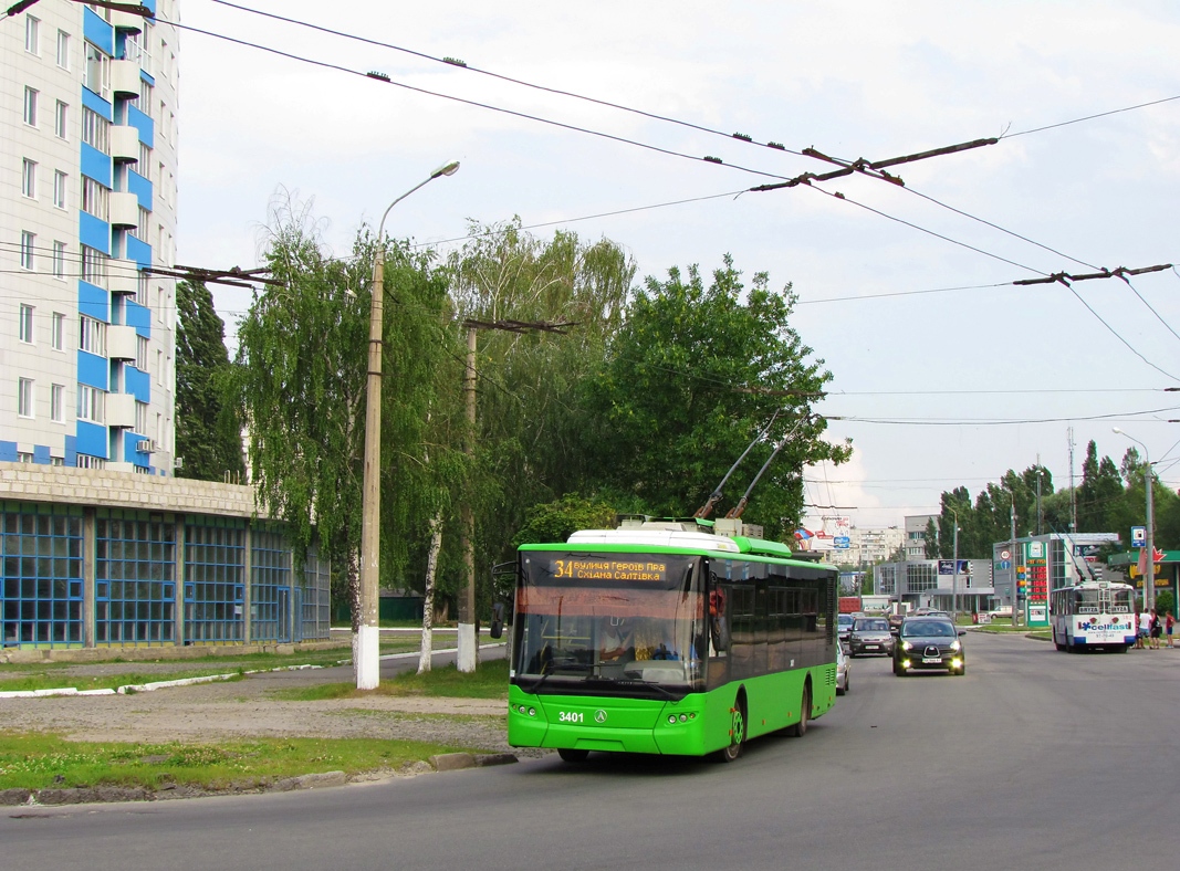 Харьков, ЛАЗ E183A1 № 3401