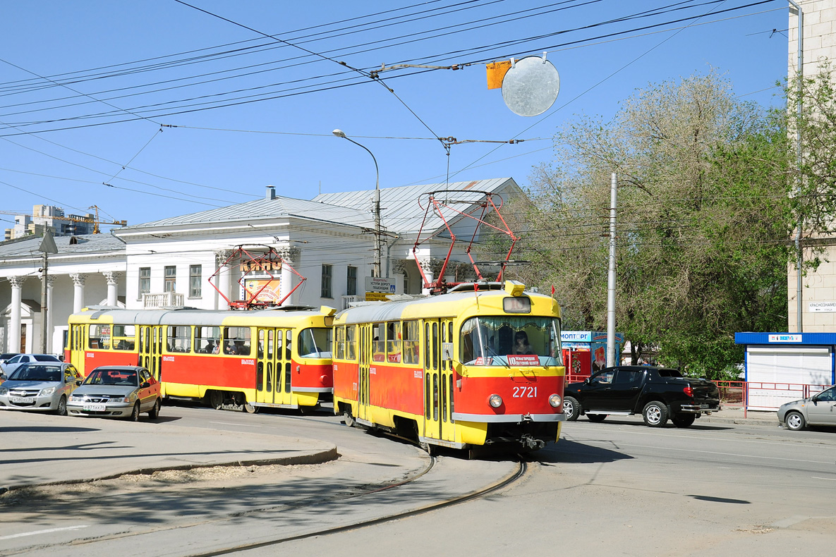 Volgograd, Tatra T3SU # 2721; Volgograd, Tatra T3SU # 2722 Volgograd, Tatra T3SU # 2721; Volgograd, Tatra T3SU # 2722