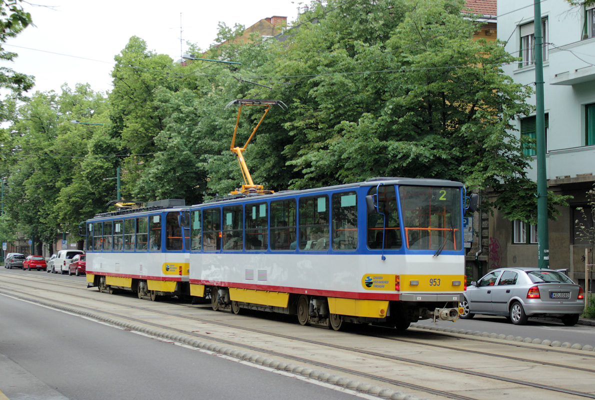 Сегед, Tatra TB6A2 № 953