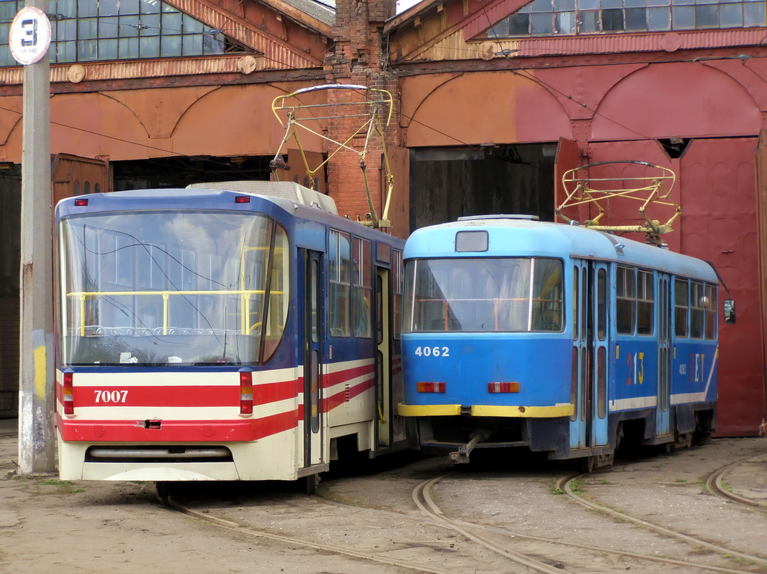 Odessza, K1 — 7007; Odessza, Tatra T3R.P — 4062 Odessza, K1 — 7007; Odessza, Tatra T3R.P — 4062