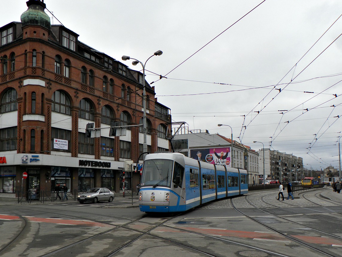 Вроцлав, Škoda 16T Elektra № 3016