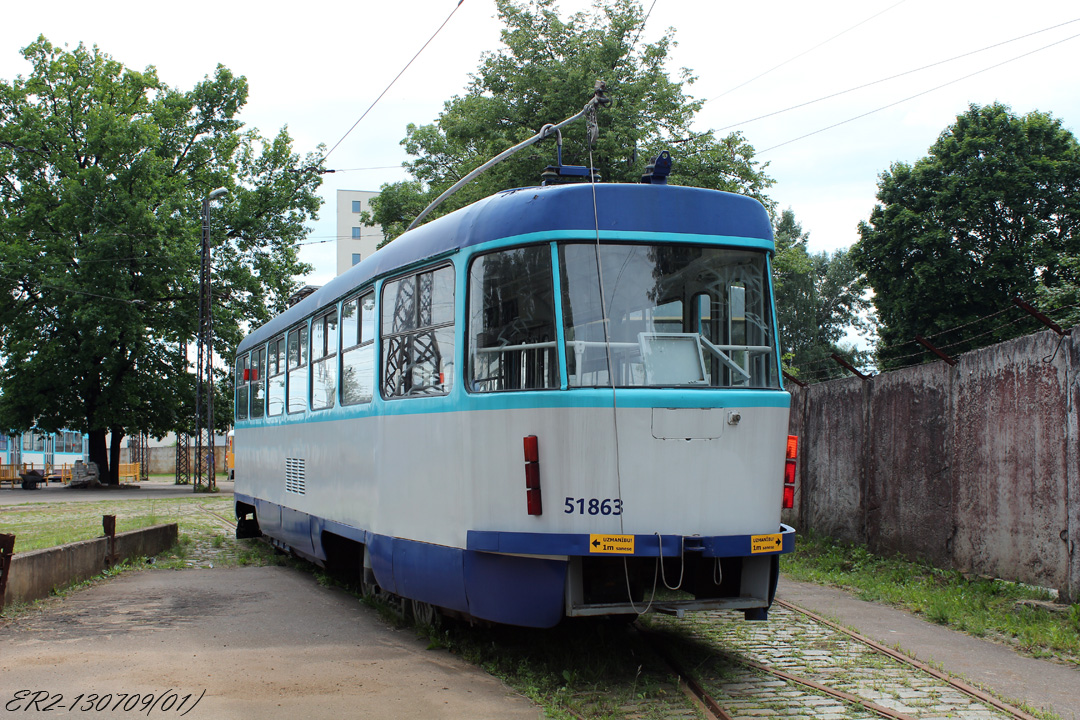 Riga, Tatra T3A # 51863