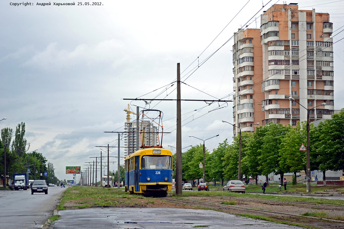 Харьков, Tatra T3SU № 334