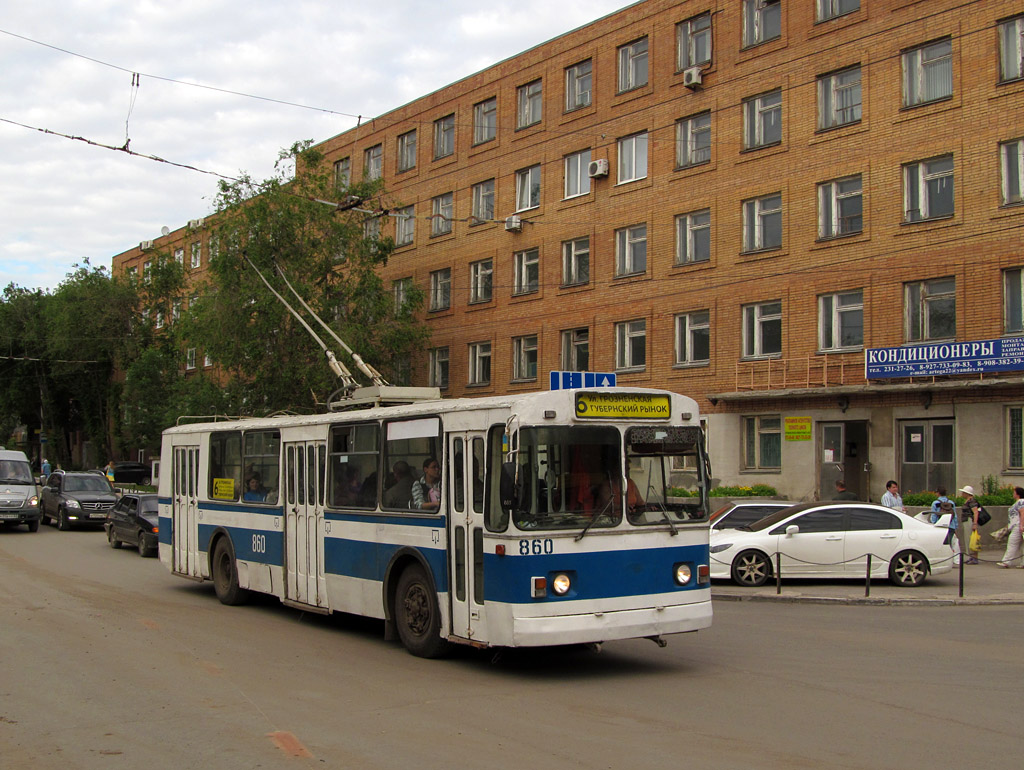 Самара, ЗиУ-682В-012 [В0А] № 860; Самара — Ремонт мостового перехода "Самарский" (мост через реку Самару по улице Главной) (4 июня — 31 августа 2012 г.); Самара — Троллейбусные линии