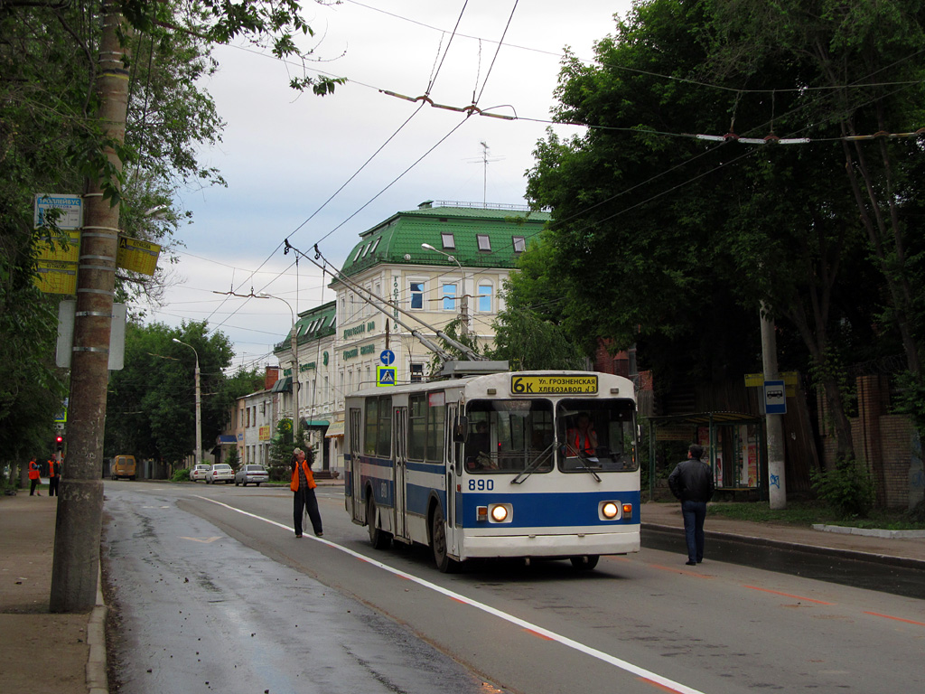 Самара, ЗиУ-682Г [Г00] № 890; Самара — Ремонт мостового перехода "Самарский" (мост через реку Самару по улице Главной) (4 июня — 31 августа 2012 г.); Самара — Троллейбусные линии