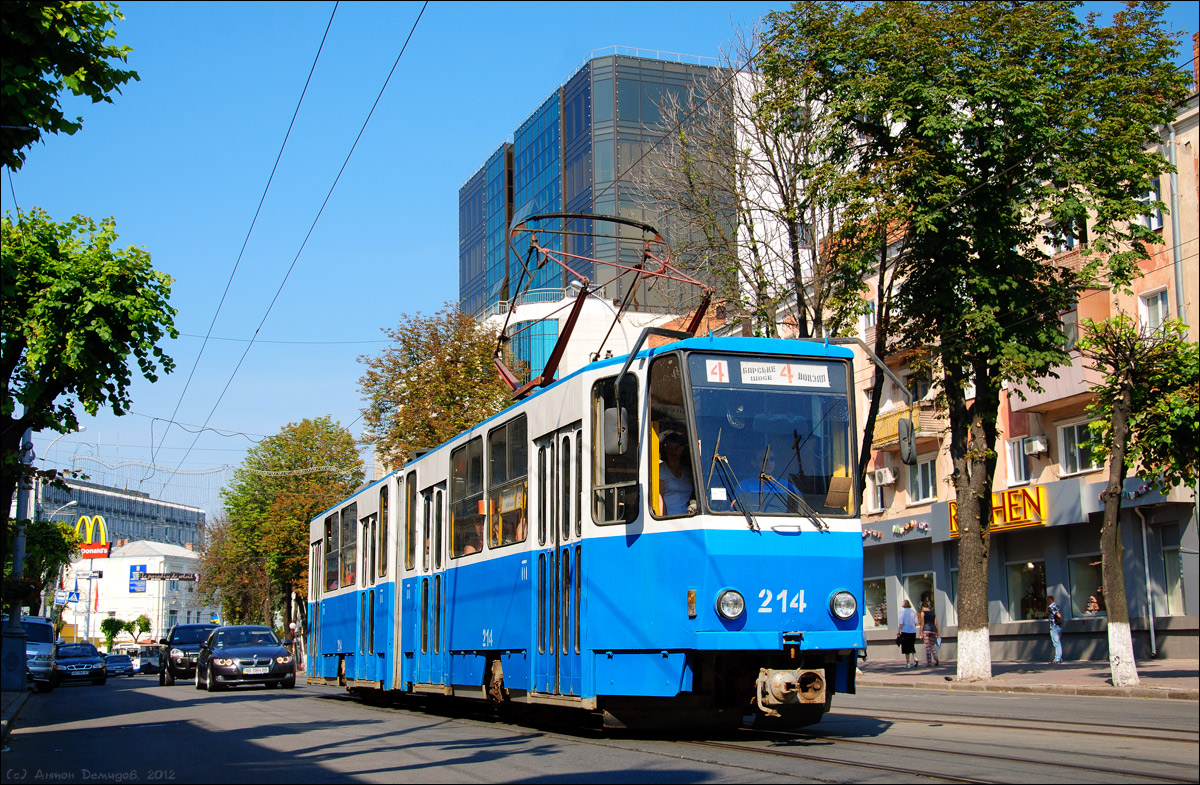 Винница, Tatra KT4SU № 214