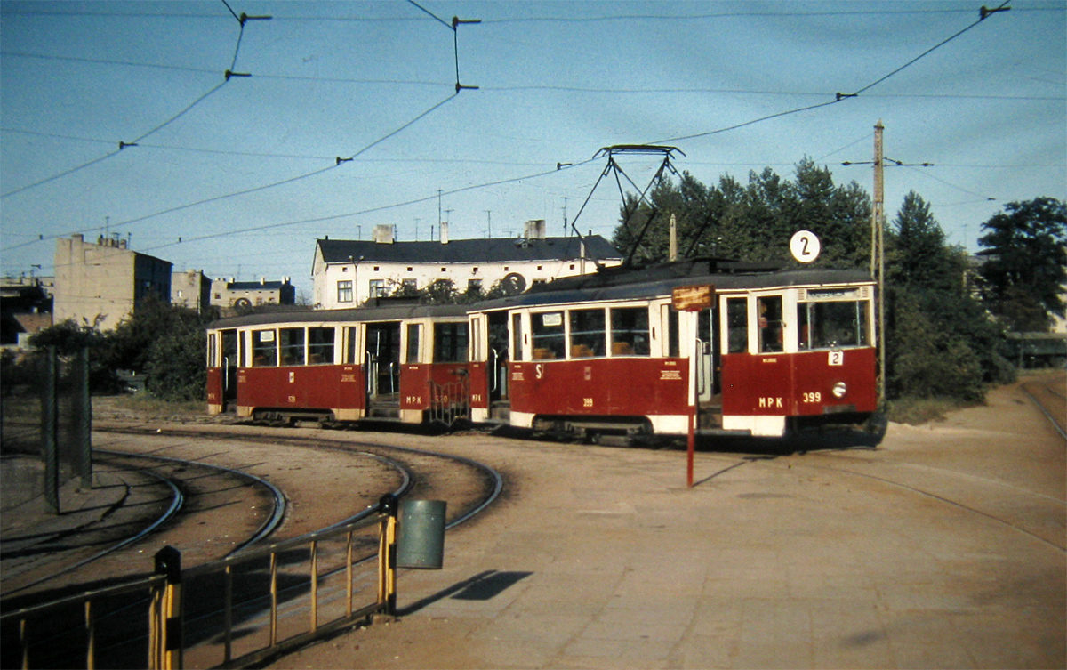 Lodz, Konstal 5N Nr. 399; Lodz, FWŚ 5ND1 Nr. 520; Lodz — Old photos