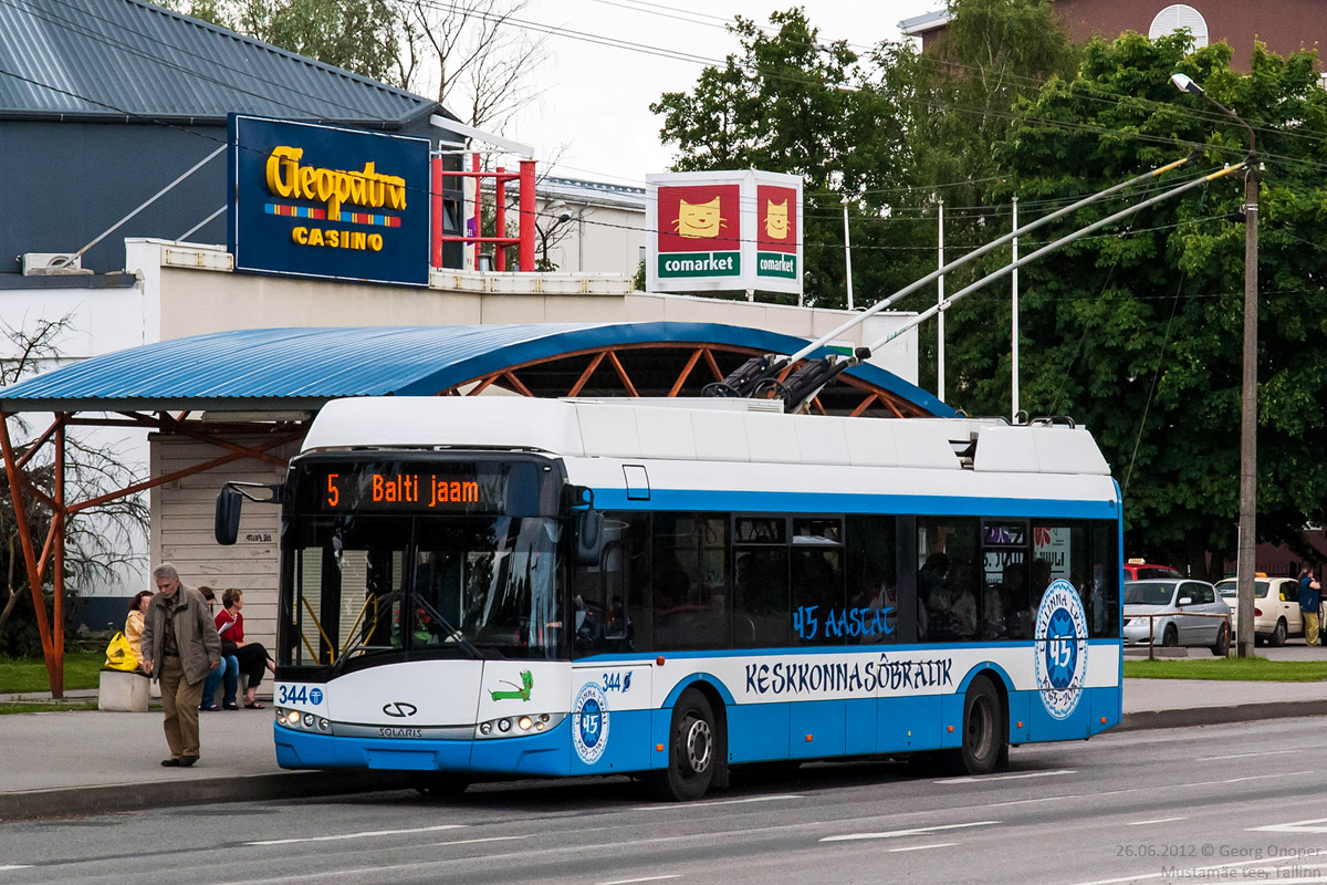Таллин, Solaris Trollino III 12 AC № 344