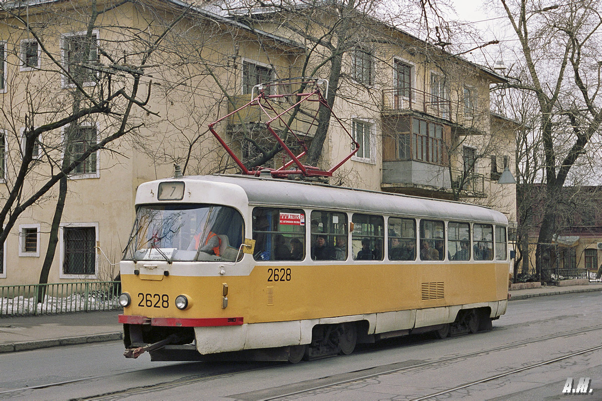 Москва, Tatra T3SU № 2628