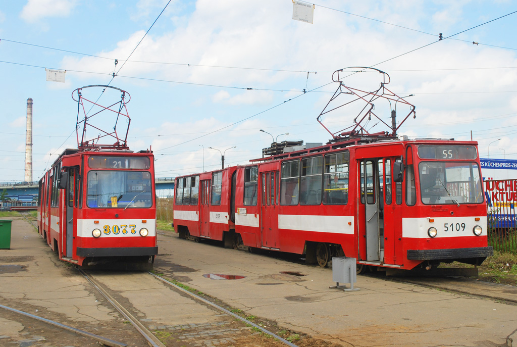 Санкт-Петербург, ЛВС-86К № 3077; Санкт-Петербург, ЛВС-86К № 5109