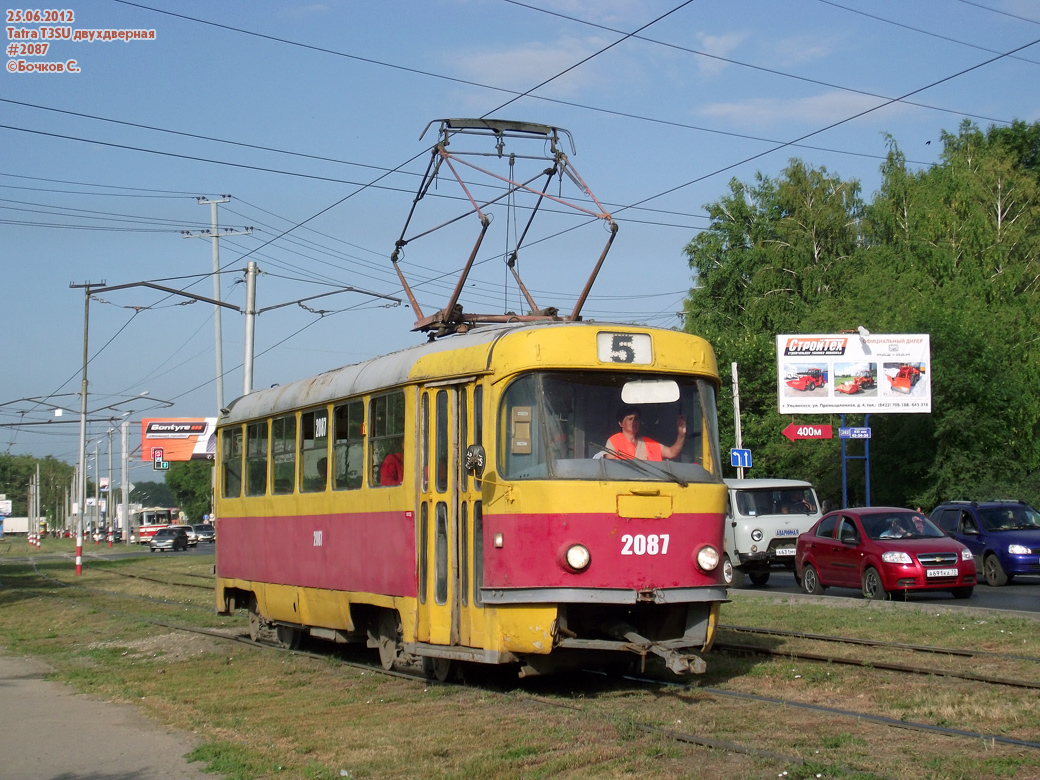Ульяновск, Tatra T3SU (двухдверная) № 2087