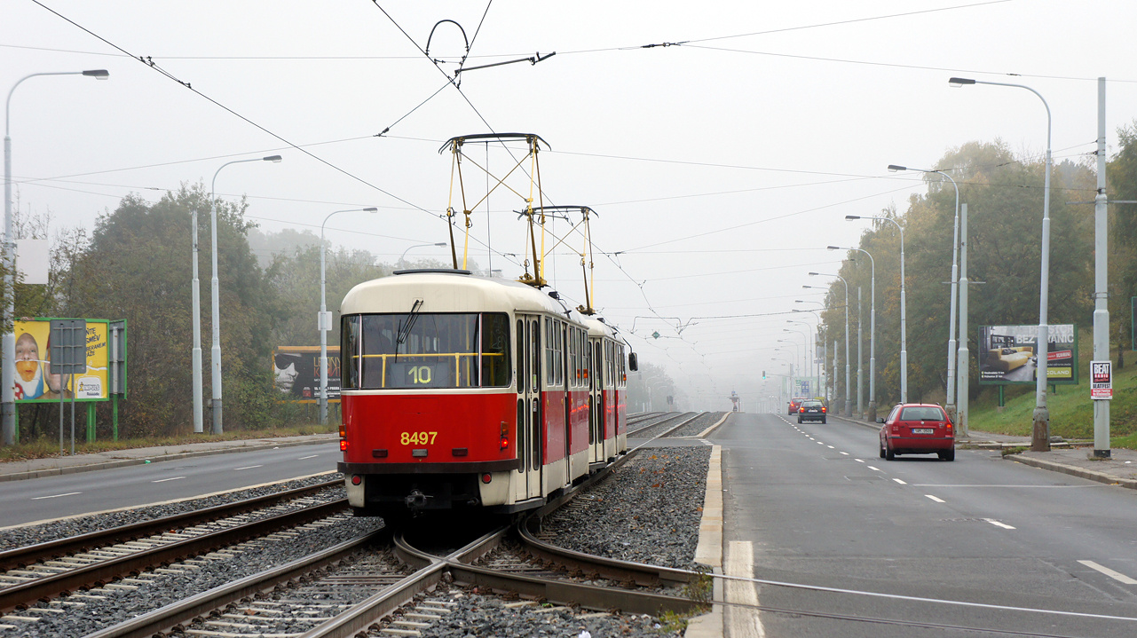 Прага, Tatra T3R.P № 8497