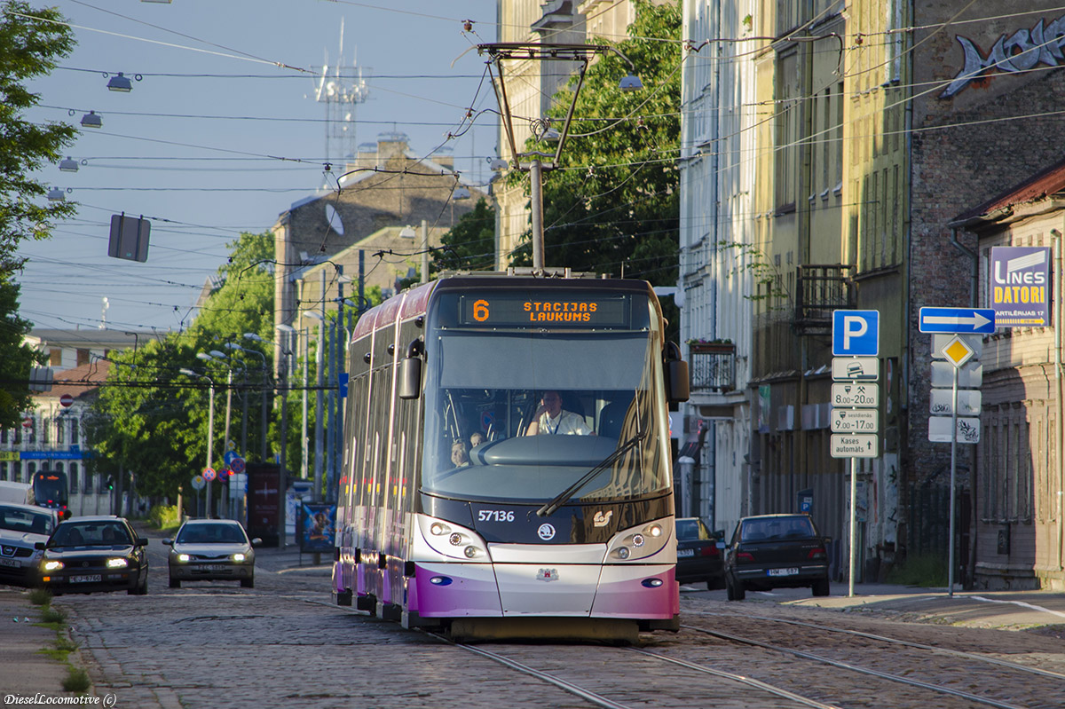 Рига, Škoda 15T ForCity Alfa Riga № 57136
