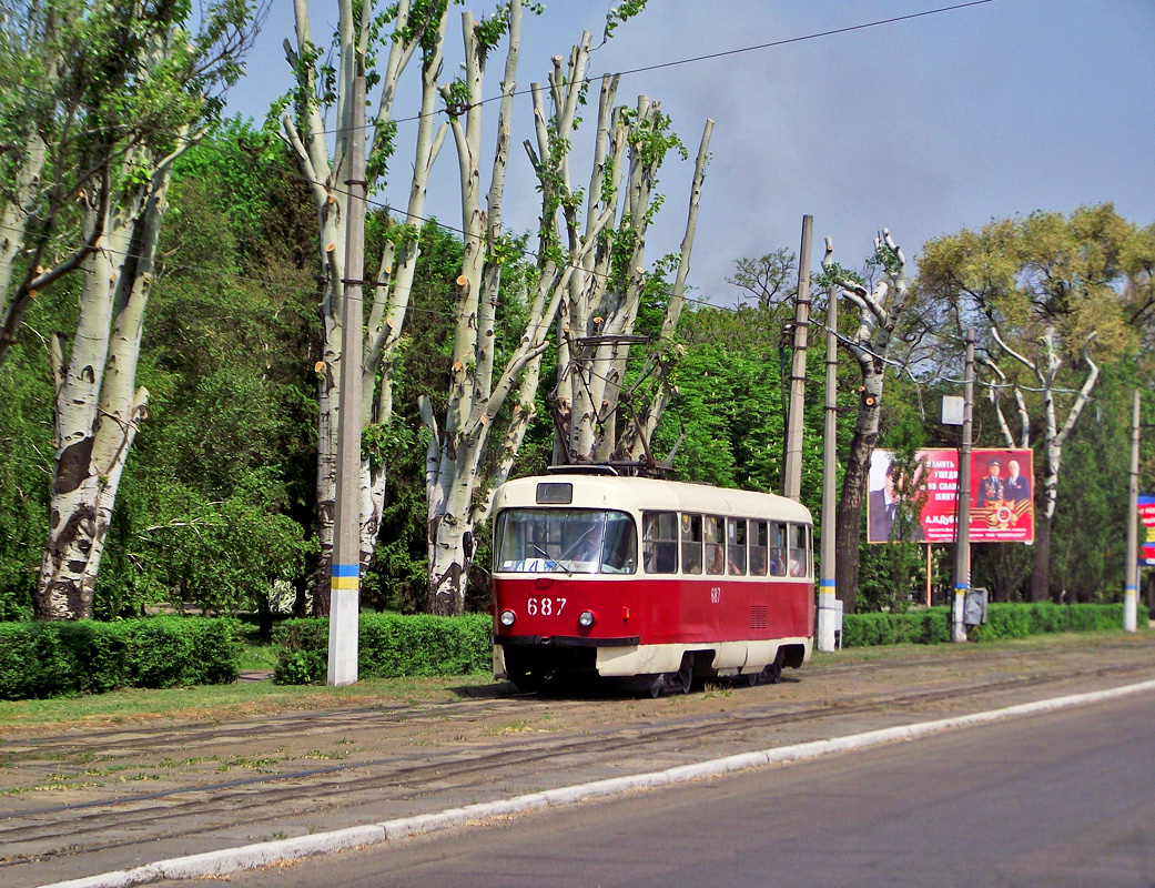 Каменское, Tatra T3SU № 687