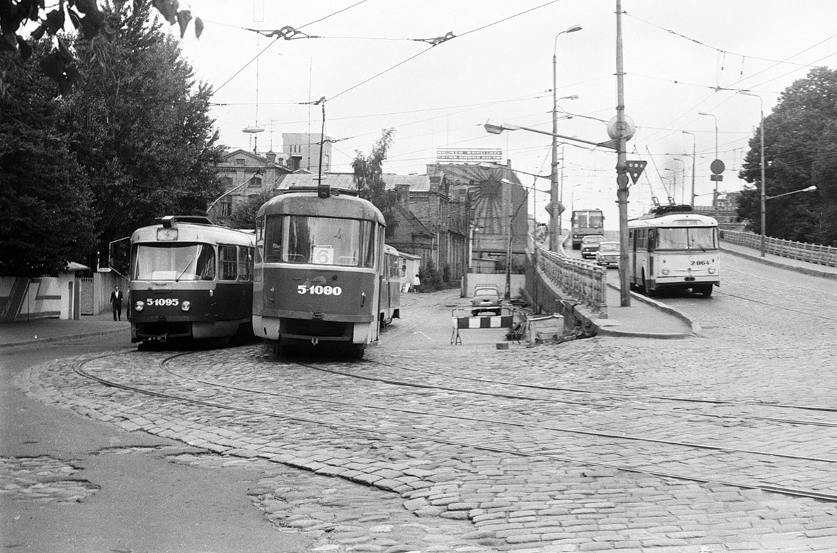 Рига, Tatra T3SU № 5-1095; Рига, Tatra T3SU № 5-1080; Рига, Škoda 9TrH27 № 2-864