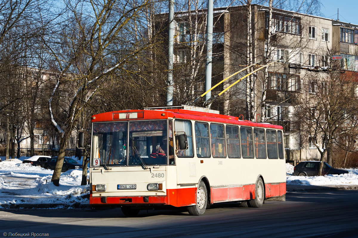 Вильнюс, Škoda 14Tr02/6 № 2480