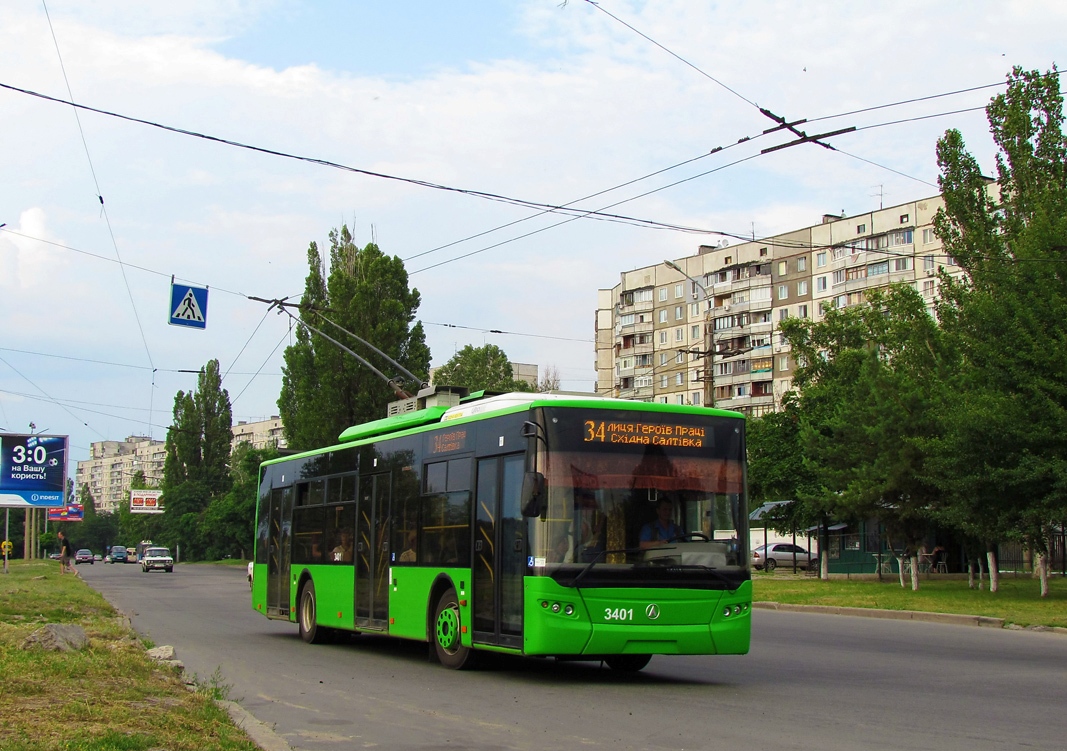 Харьков, ЛАЗ E183A1 № 3401