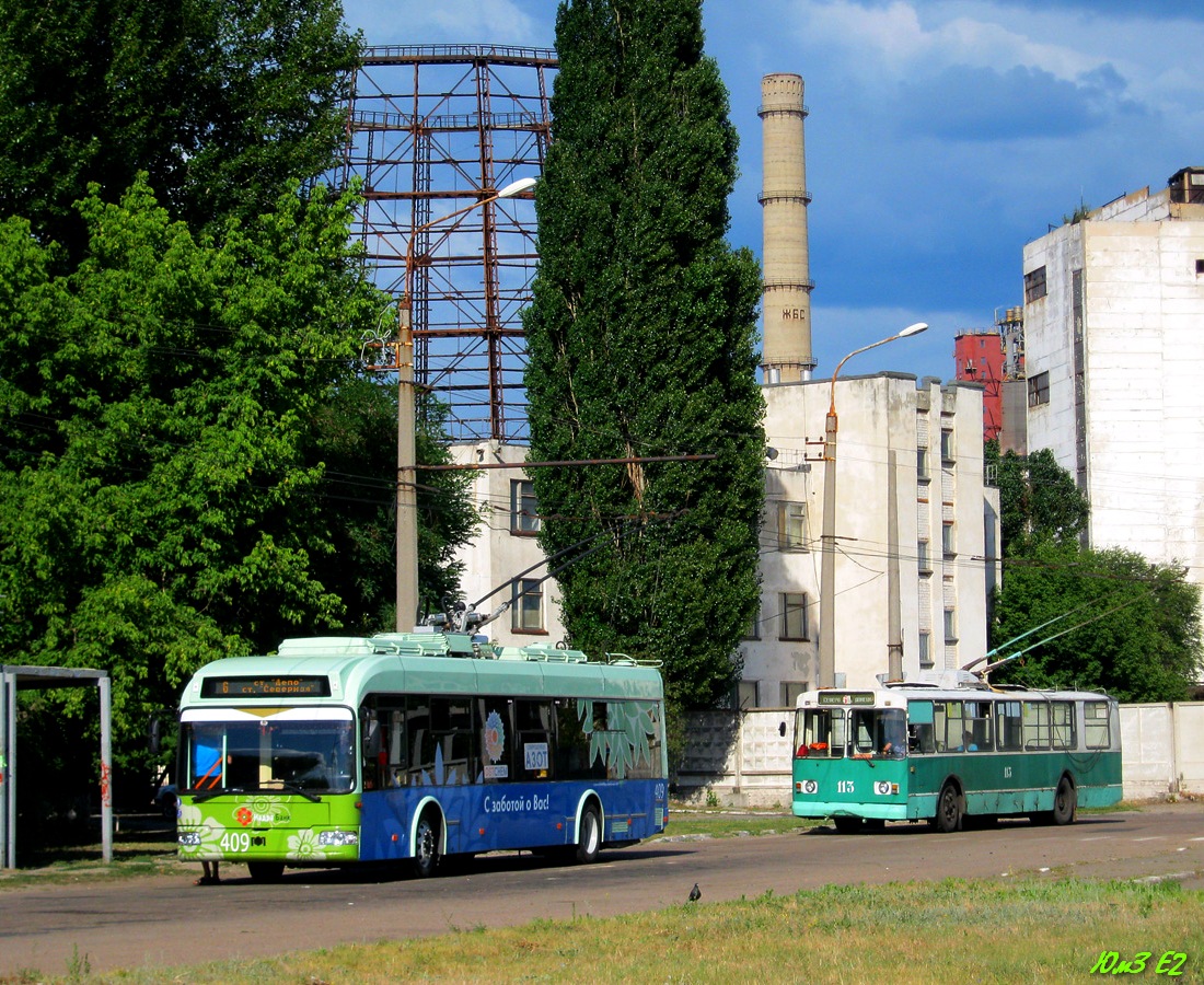 Северодонецк, БКМ 321 № 409; Северодонецк, ЗиУ-682В-012 [В0А] № 113