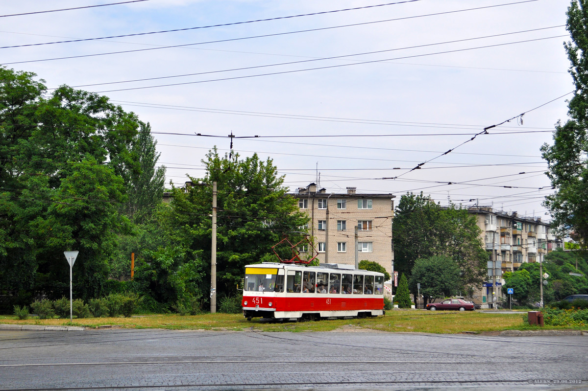 Запорожье, Tatra T6B5SU № 451