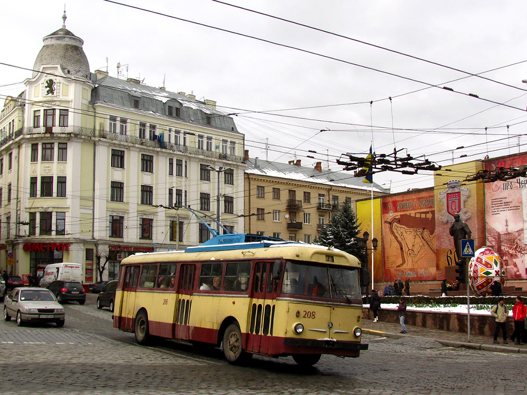 Черновцы, Škoda 9TrH27 № 208