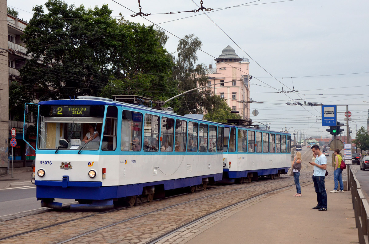 Рига, Tatra T3MR (T6B5-R) № 35076