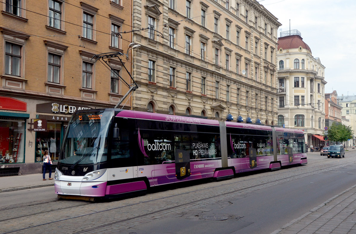 Рига, Škoda 15T ForCity Alfa Riga № 57136