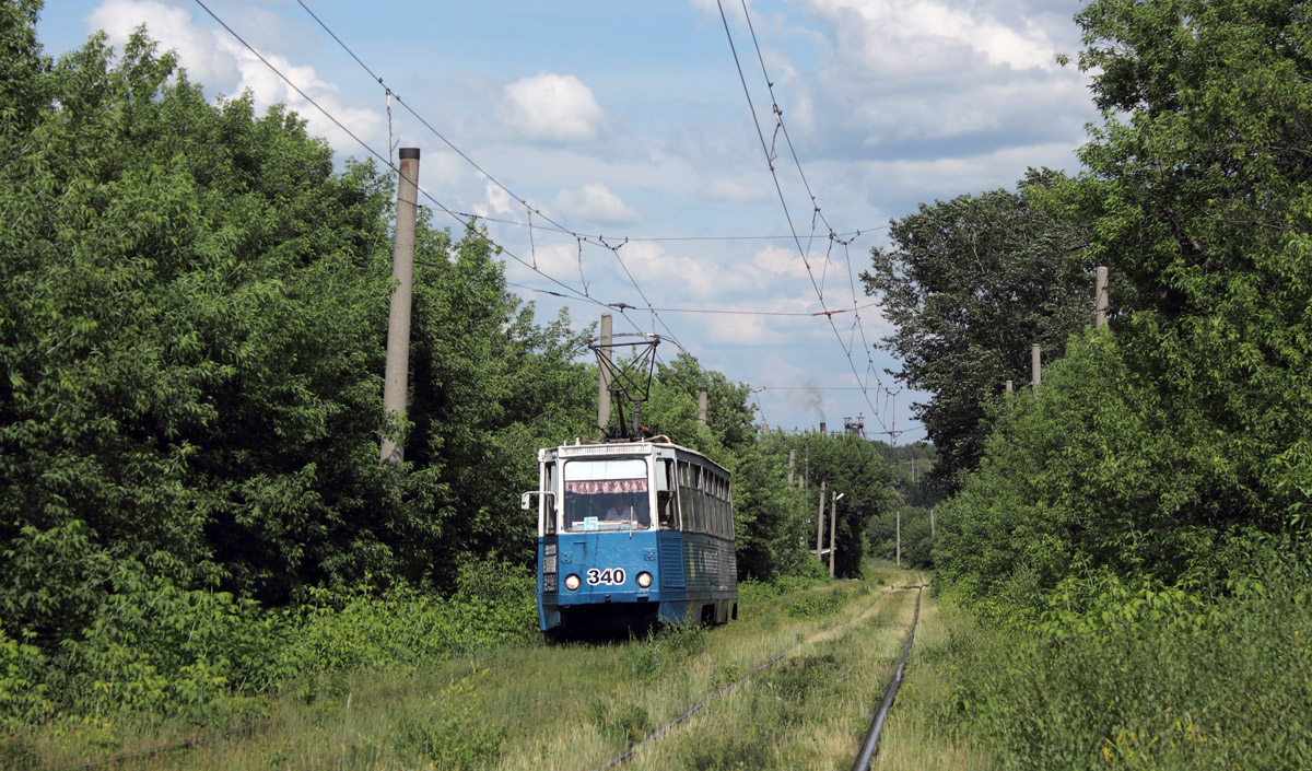 Прокопьевск, 71-605 (КТМ-5М3) № 340; Прокопьевск — Закрытая линия на Хлебозавод