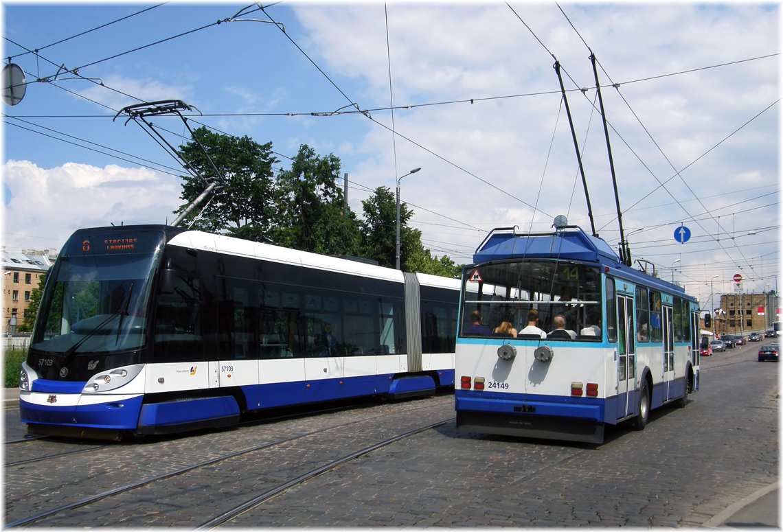 Рига, Škoda 14Tr18/6M № 24149