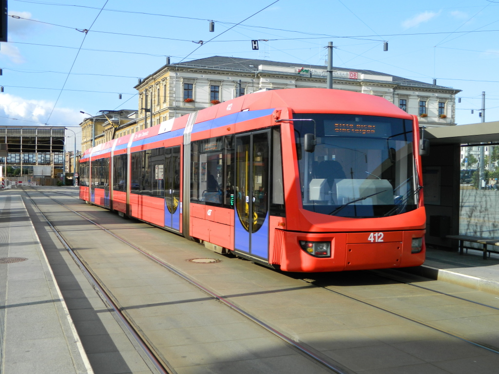 Хемниц, Bombardier 6NGT-LDZ № 412; Хемниц — Трамвайно-железнодорожная система «Хемницер Модель»
