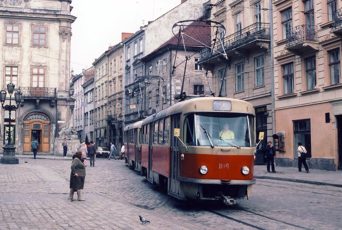 Львов, Tatra T4SU № 814