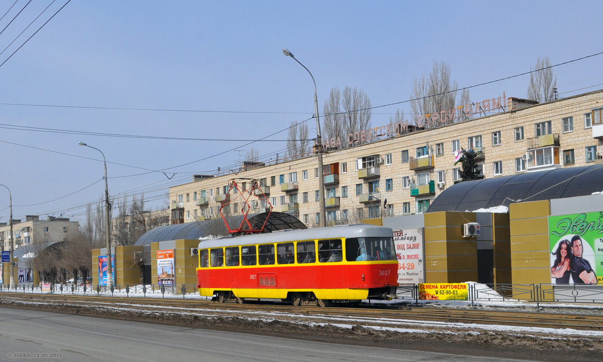 Wolgograd, Tatra T3SU (2-door) Nr. 3027