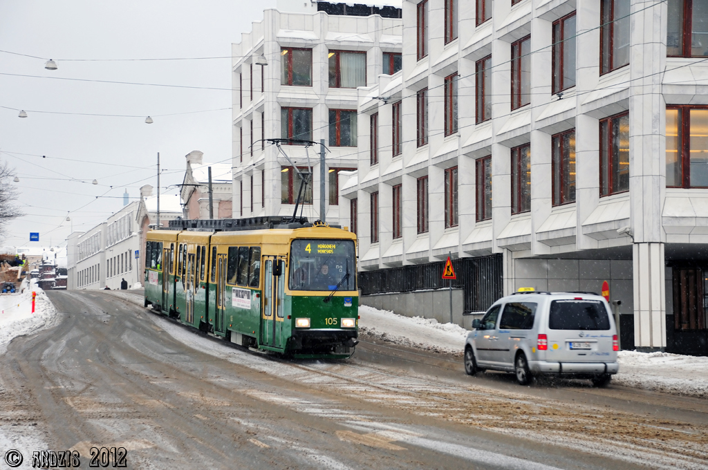 Хельсинки — Эспоо, Valmet MLNRV2 № 105