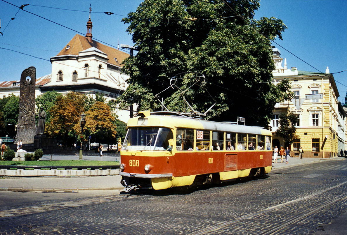 Львов, Tatra T4SU № 808