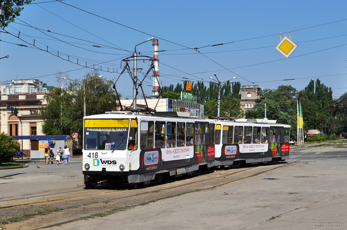 Запорожье, Tatra T6B5SU № 418