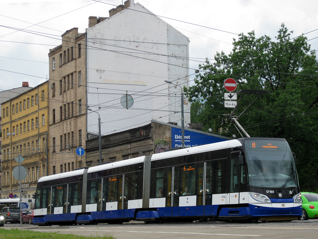 Рига, Škoda 15T ForCity Alfa Riga № 57103