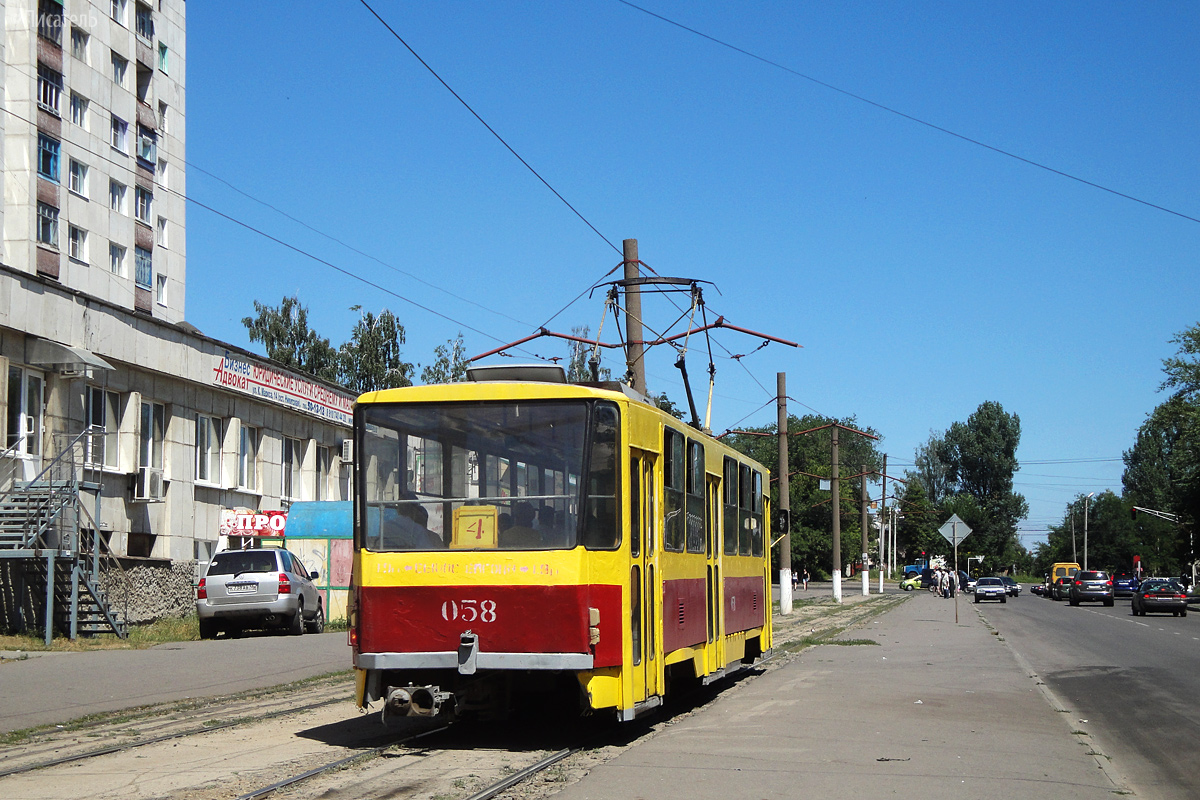 Курск, Tatra T6B5SU № 058