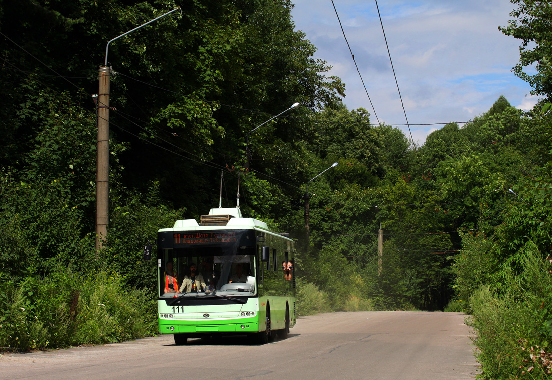 Львов, Богдан Т60111 № 111; Львов — Поездка 18.07.2012 на Tatra T4SU, поезде Tatra KT4D-KT4D и Богдане T60111