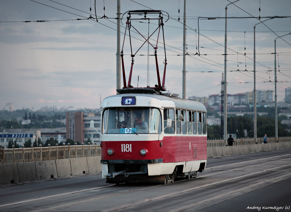 Днепр, Tatra T3SU (двухдверная) № 1181 Днепр, Tatra T3SU (двухдверная) № 1181